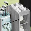 vidaXL Armadio per Golf con ruota Grigio Sonoma 65 x 45 x 98 cm