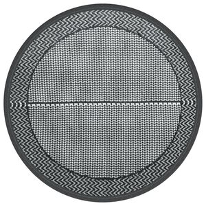 vidaXL Tappeto da Esterno ARAKIL Grigio &Oslash;120 cm in PP