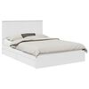 vidaXL Letto con Contenitore Bianco 150 x 200 cm Legno ingegnerizzato