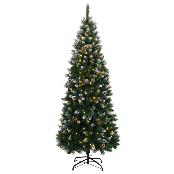 vidaXL Albero di Natale Artificiale con 300 LED 210 cm
