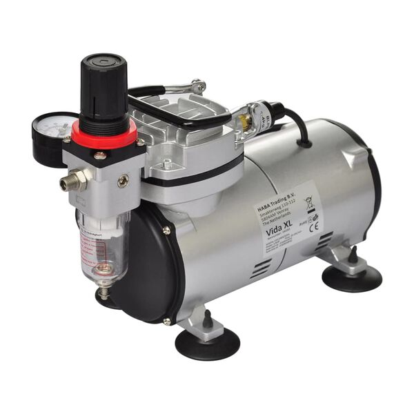 vidaXL Set Compressore Aerografo con 2 Pistole