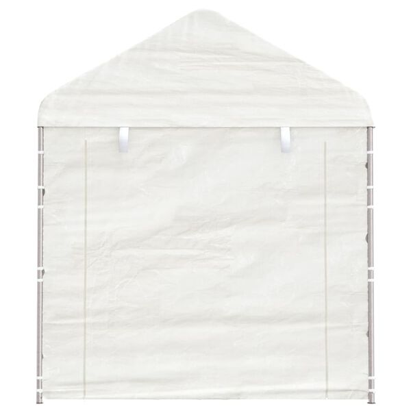 vidaXL Gazebo con Tetto Bianco 20,07x2,28x2,69 m in Polietilene