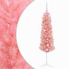 vidaXL Albero di Natale Artificiale Slim con Palline 150 cm 150 LED