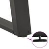 vidaXL Gambe per tavolo consolle a forma di U 2 pz Antracite 38x(72-73) cm Acciaio