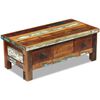 vidaXL Tavolino da Caff&egrave; con Cassetti in Legno Recuperato 90x45x35 cm