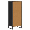 vidaXL Mobile da Bagno Rovere Nero 40 x 30 x 100 cm Legno multistrato
