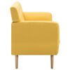 vidaXL Divano a 3 Posti Rivestito in Tessuto 172x70x82 cm Giallo