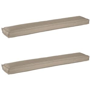 vidaXL Set di Cuscini per Pallet 2 pcs Talpa 200 x 40 x 8 cm