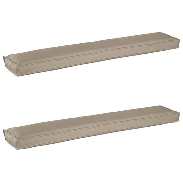 vidaXL Set di Cuscini per Pallet 2 pcs Talpa 200 x 40 x 8 cm