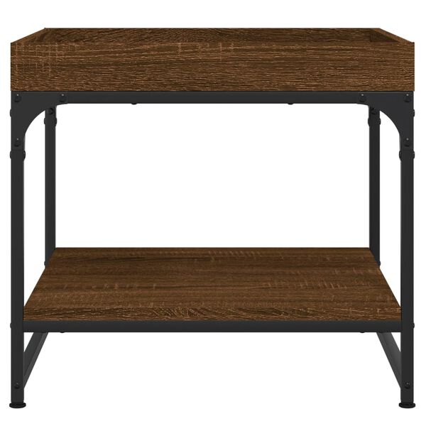 vidaXL Tavolino Salotto Rovere Marrone 49,5x49,5x45 Legno Multistrato