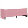 vidaXL Cornice del letto ad angolo Rosa 80 cm x 200 cm Velluto