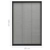 vidaXL Zanzariera Plissettata Finestre Alluminio Antracite 120x120 cm