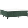 vidaXL Struttura Letto a Rete a Molle Verde Scuro 160x200 cm in Velluto