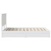 vidaXL Letto con Contenitore Bianco 120 x 200 cm Legno multistrato
