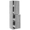 vidaXL Armadietto da Farmacia Grigio Sonoma 40x41x174,5 cm Truciolato
