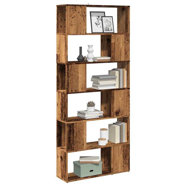 vidaXL Libreria/Divisorio Stanza Legno Antico 80x24x186 cm