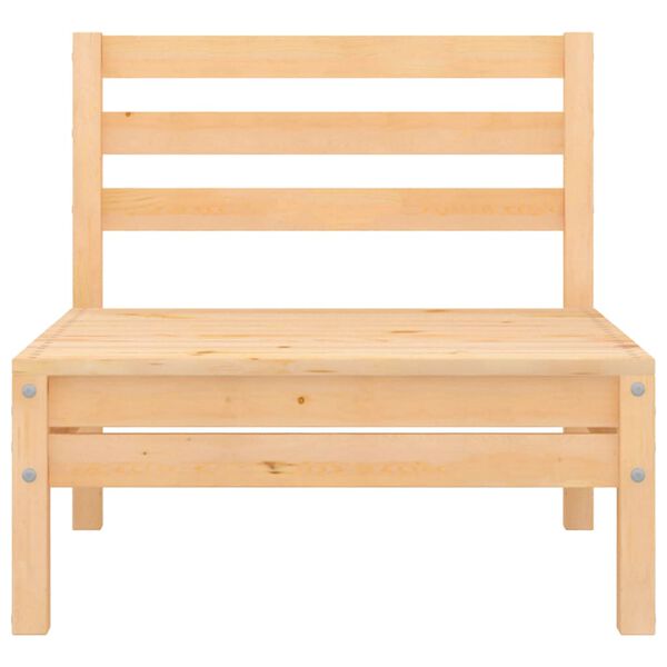 vidaXL Divani Centrali da Giardino 2 pz in Legno Massello di Pino