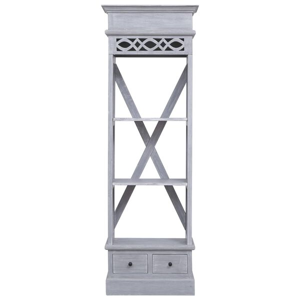 vidaXL Credenza Alta 60x30x175 cm in Legno Massello di Mogano