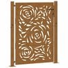 vidaXL Cancello da giardino 100x125 cm con design a fiamma