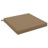 vidaXL Cuscino per Sedia in Unico Pezzo SOEST 100% Poliestere Tortora