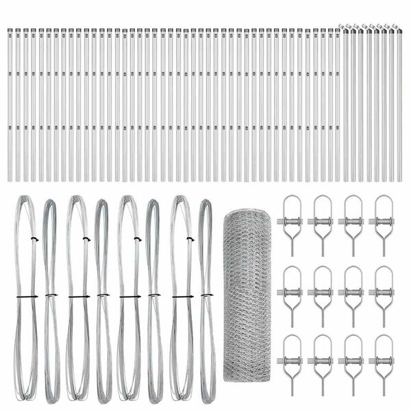 vidaXL Palo della recinzione Argento 100 x 0,6 m (rete da 25 mm)