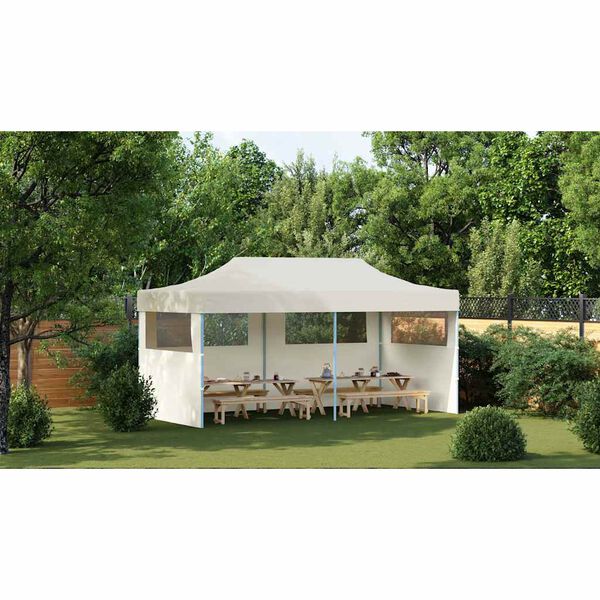 vidaXL Tenda per Feste Pop-Up Pieghevole Crema 3 x 6 m