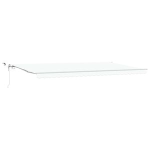 vidaXL Tessuto per Tenda Bianco 600 &times; 350 cm Poliestere