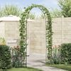 vidaXL Arco da Giardino Floreale Nero 115 x 37 x 231 cm