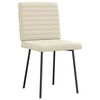 vidaXL Sedie da Pranzo 4 pz Crema in Similpelle