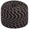 vidaXL Corda multiuso 6 mm 50 m Nero e Rosso PP 240 kg Carico massimo