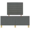 vidaXL Struttura del letto Grigio scuro 140 x 190 cm Tessuto