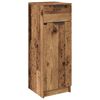vidaXL Mobile da Bagno con cassetto Legno vecchio 32 x 34 x 90 cm