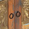 vidaXL Credenza Decorata con Buddha 60x35x75 cm in Legno di Recupero