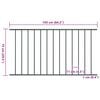 vidaXL Pannello di recinzione in acciaio verniciato a polvere 1,7x0,75 m antracite