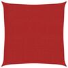 vidaXL Vela Parasole 160 g/m² Rossa 3,6x3,6 m in HDPE