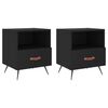 vidaXL Comodini 2 pz Neri 40x35x47,5 cm in Legno Multistrato