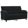 vidaXL Divano Nero 174 x 85 x 93 cm Velluto