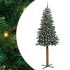 vidaXL Albero di Natale snodato Verde 210 cm