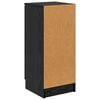 vidaXL Credenza Rovere Nero 30 x 30 x 70 cm Legno multistrato