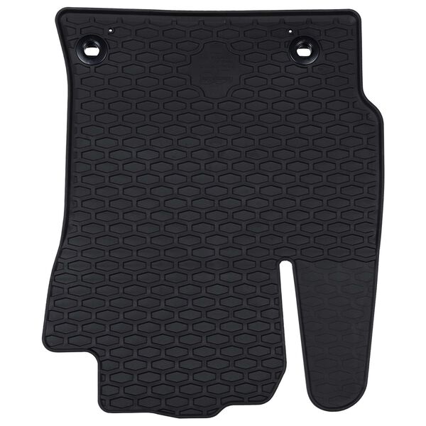 vidaXL Tappetino per Auto 4 pcs Nero Gomma