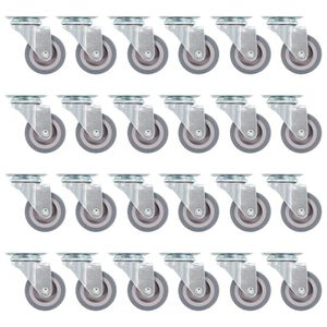 vidaXL Ruote Girevoli 24 pz 50 mm