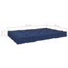 vidaXL Cuscini per Pallet e Pavimento 4 pz Blu Navy Chiaro in Cotone