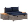 vidaXL Set di divani da esterno 4 -Seater 4 pz 55 x 30 x 39 cm