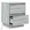 vidaXL Armadio da Notte Grigio 39 x 34,5 x 50 cm Legno multistrato