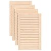 vidaXL Ante con Design a Lamelle 4 pz 61,5x39,4 cm in Legno di Pino