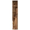 vidaXL Mobile angolare Legno vecchio 27,5x27x140cm Legno multistrato
