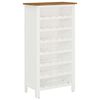 vidaXL Cantinetta per Vini 56x32x110 cm Legno Massello di Rovere