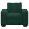 vidaXL Divano Sedia Verde Scuro 100x78x84 cm Velluto