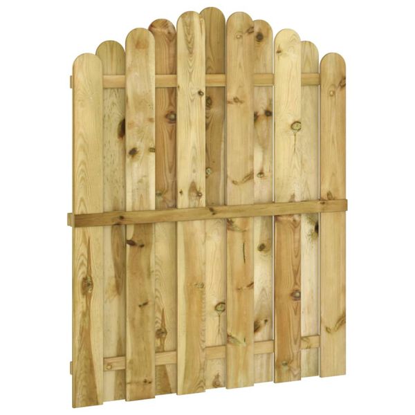vidaXL Cancello da Giardino in Legno di Pino Impregnato 100x125 cm