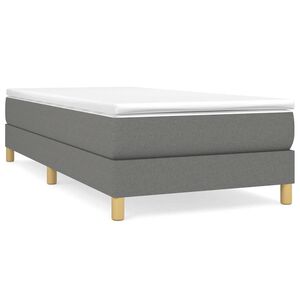vidaXL Struttura Letto a Rete a Molle Grigio Scuro 80x200 cm Tessuto